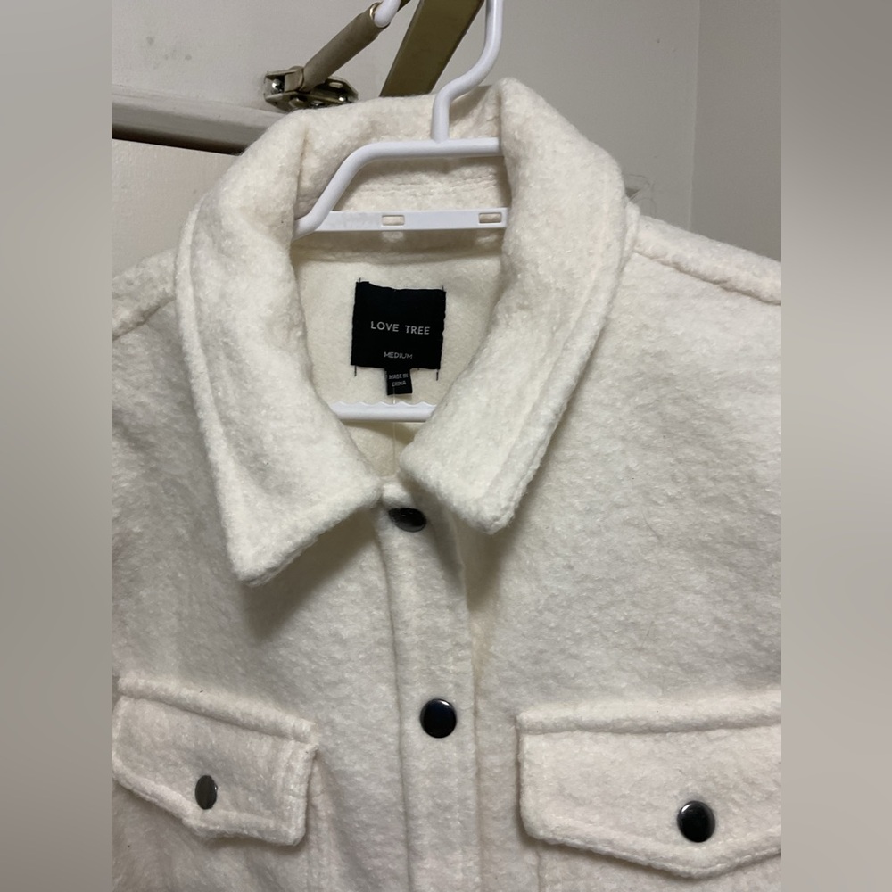 💥Love Tree Cream Textured Jacket - Picture 5 of 6